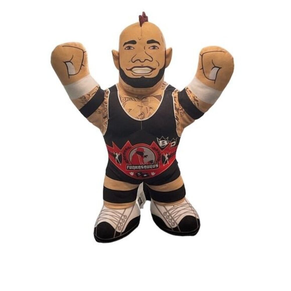 WWE Mattel Brawlin Buddies Brodus Clay Funkasaurus Plush Talking Wrestling Toy